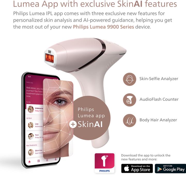 Actual product image Philips Lumea IPL Series 9900