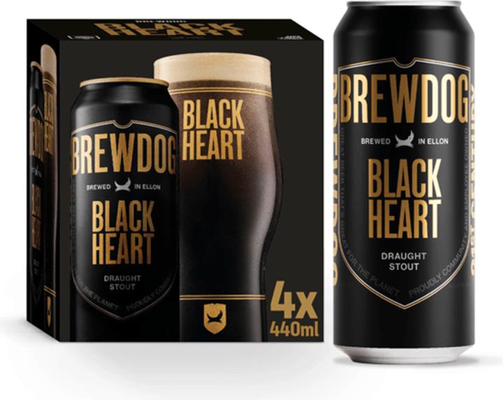 Produktbild BrewDog Black Heart (4 x 44 cl)