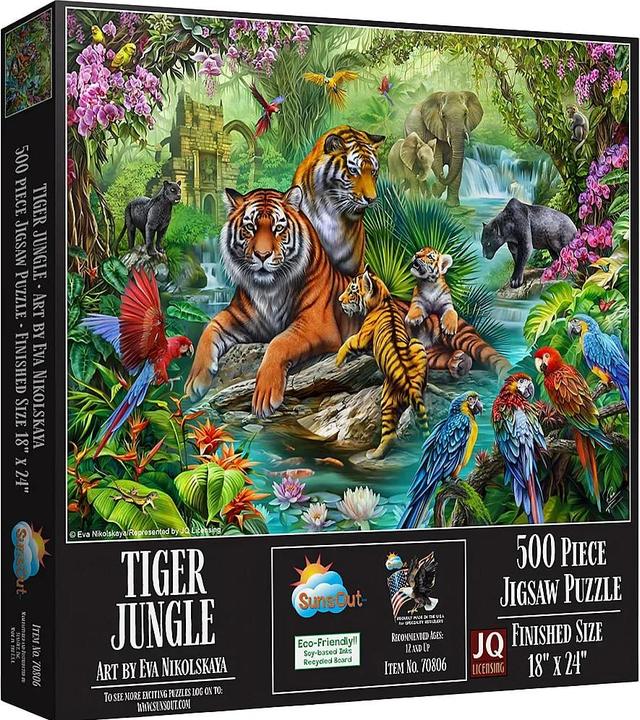 Immagine prodotto Sunsout Puzzle 500 pezzi Tiger Jungle (500 pezzi)