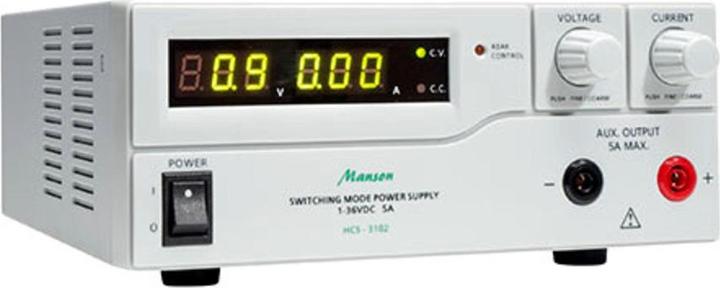 Actual product image Manson Labornetzgerät HCS- 3102 (1-36 V / 0 - 5 A) mit