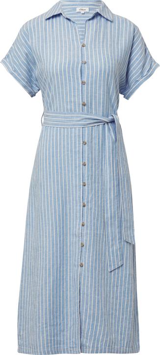 Produktbild S.Oliver Kleid Gestreiftes Midikleid im Relaxed Fit aus Leinenmix (42)