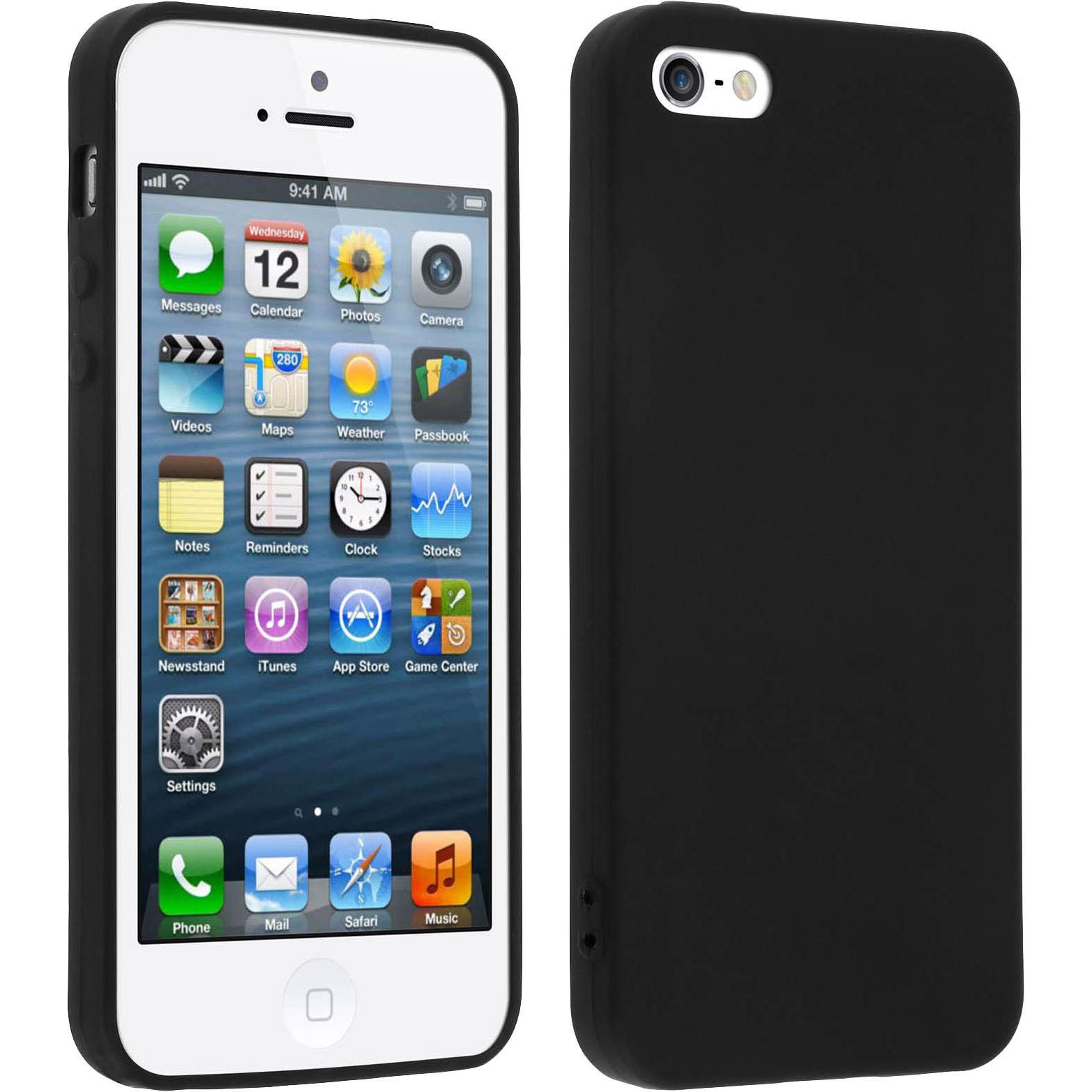 Avizar Souple Series (Apple iPhone SE), Smartphone Hülle, Schwarz
