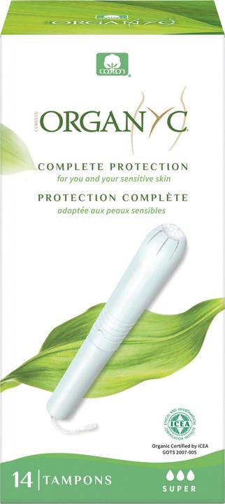 Actual product image Organyc Tampons Super with applicator - 100% organic cotton (14 x, Large)