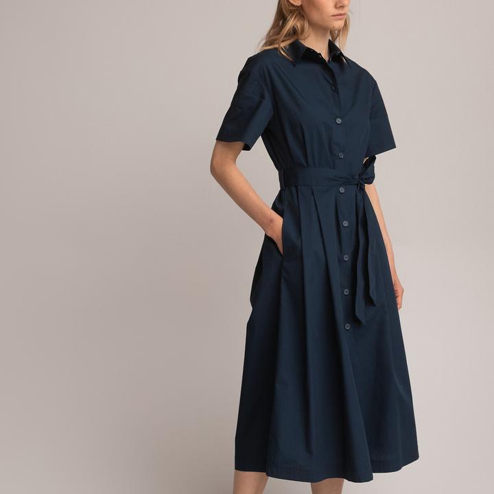 Produktbild La Redoute Collections Blusenkleid mit Bindegürtel (42)