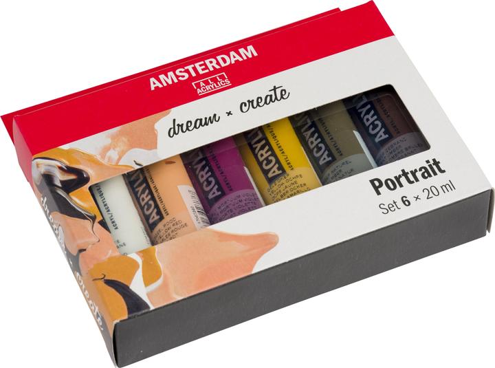 Produktbild Amsterdam Acrylfarbe Portrait 6 Tuben à 20 ml (20 ml)