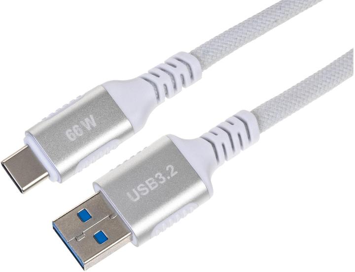 Produktbild Onit USB 3.1-Kabel USB A - USB C 2 m, Weiss (2 m, USB 3.2 Gen 2, 66 W)