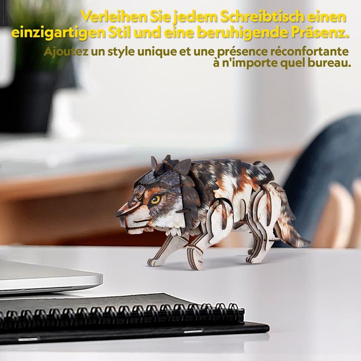 Productafbeelding Cubicfun 3D Puzzle Wolf 58 Teile (58 onderdelen)