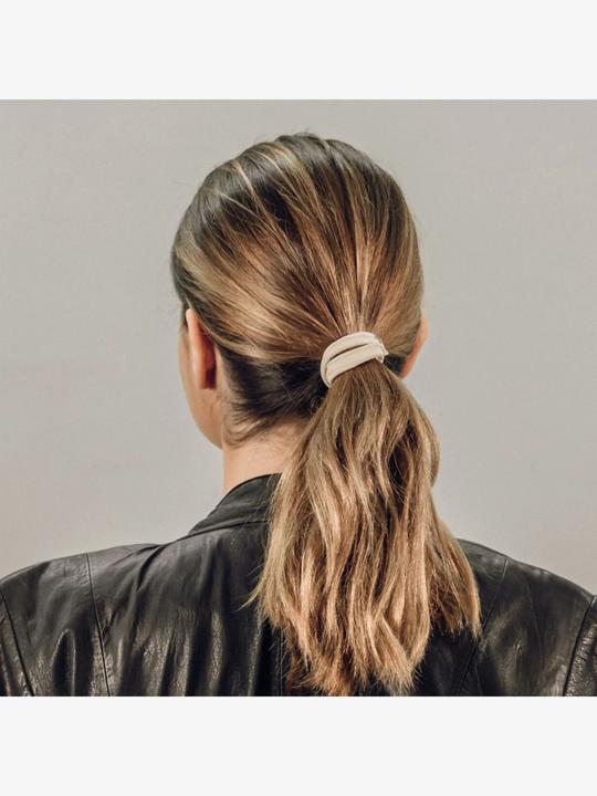 Immagine prodotto Corinne Mondo - Banda di pelle corta e stretta pieghevole crema (Elastico per capelli)