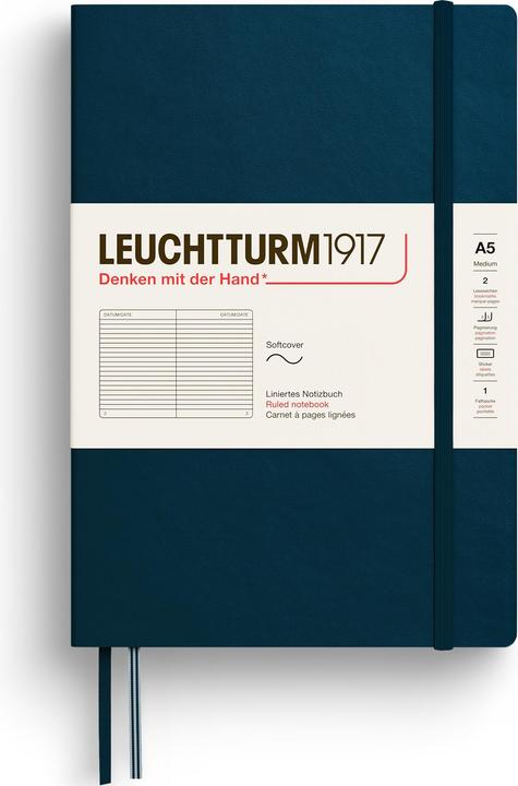 Leuchtturm1917 Faro Med.Soft Lin.D.Sea (145 x 210 mm, Righe)