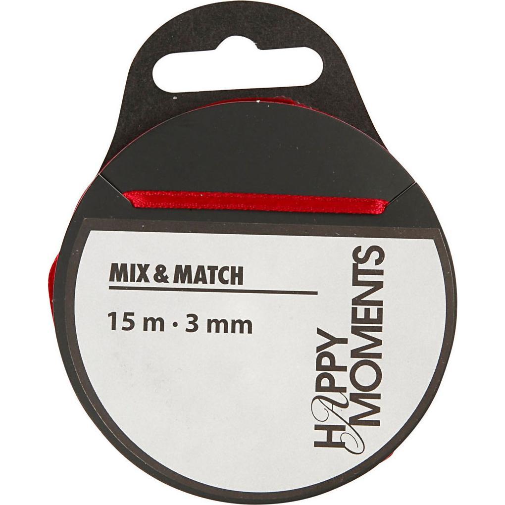 Creativ Company Satinband Weinrot, 15m