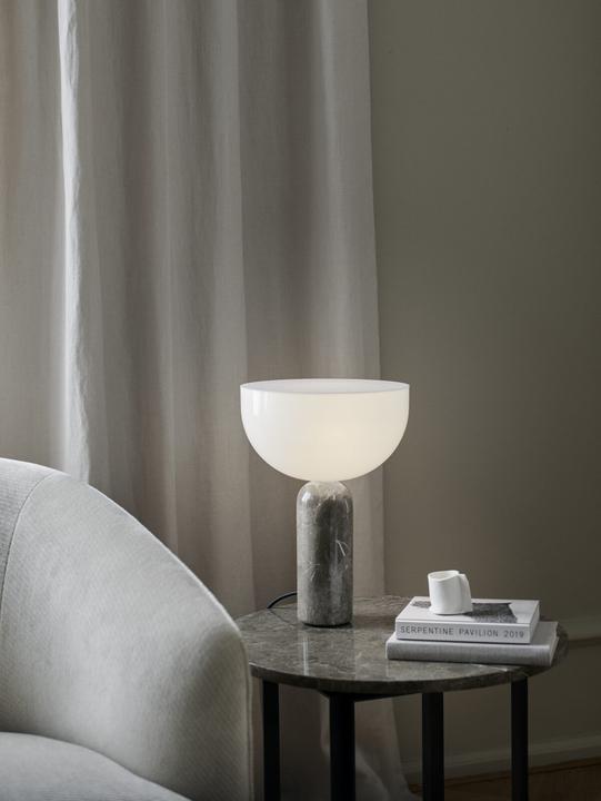 Actual product image New works Kizu Table Lamp Small Grey Marble (E14)