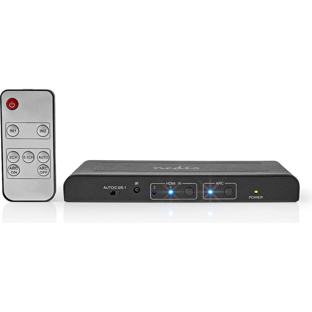 Nedis HDMI ™ Extractor HDMI™ Eingang TosLink Buchse / 2x HDMI™ Ausgang / 2x RCA / 3.5 mm Maxim (0.07 m, HDMI), Video Kab...