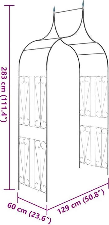 Immagine prodotto vidaXL Gartenbogen (60 cm, 129 cm)