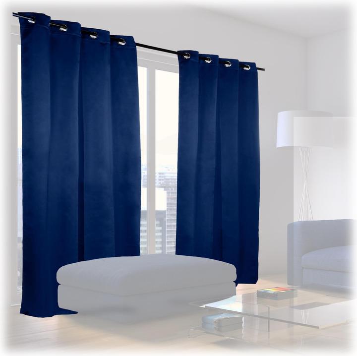 Image du produit Relaxdays Blackout Eyelet Curtains Set of 2 (135 x 245 x 0,5 cm)