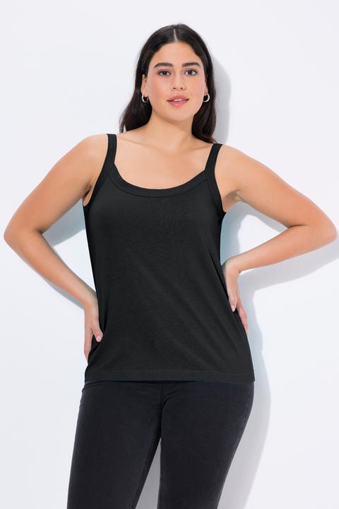 Produktbild Ulla Popken Spaghettitop, Rundhals, Modalmix, ärmellos (54)