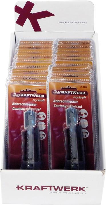 Immagine prodotto Kraftwerk Display Coltello per tappeti Lame di ricambio (Lama di ricambio)