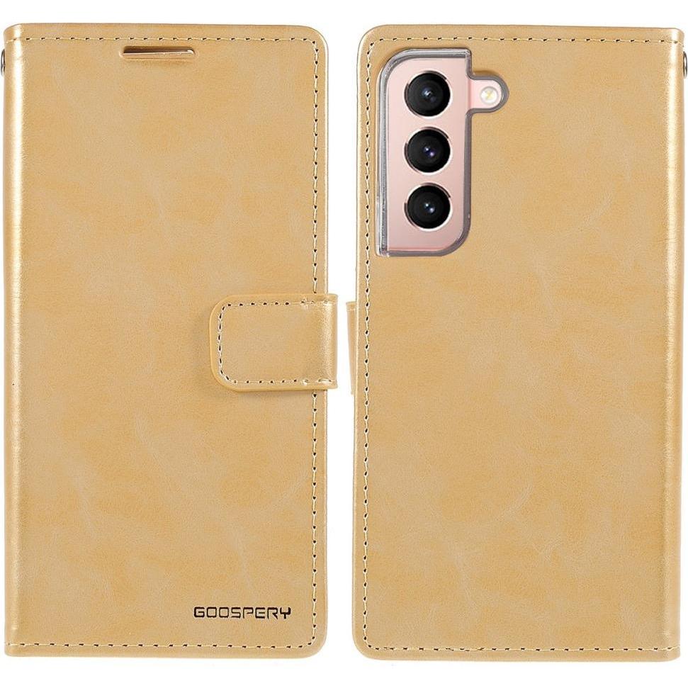Mercury Galaxy S22+ - Blue Moon Etui Hülle gold (Samsung Galaxy S22+), Smartphone Hülle, Gold