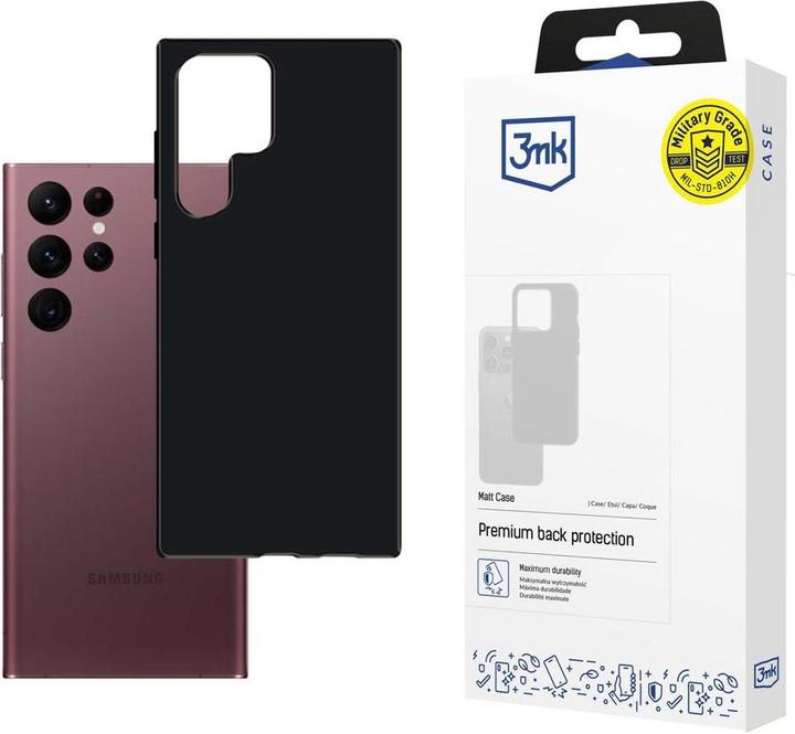 Produktbild 3MK Matt Case for Samsung Galaxy S22 Ultra black (Samsung Galaxy S22 Ultra)