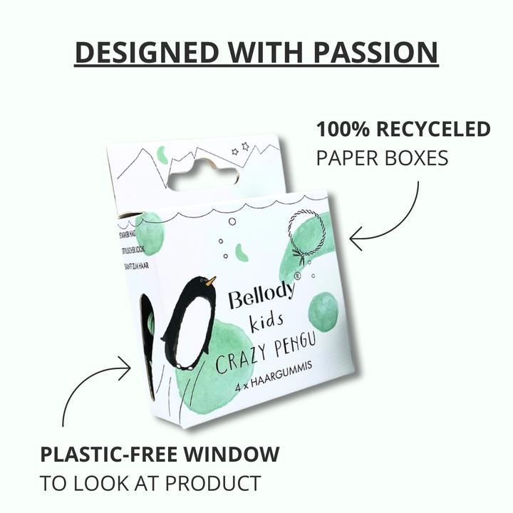 Immagine prodotto Bellody Scrunchies per bambini Crazy Pengu (Elastico per capelli)