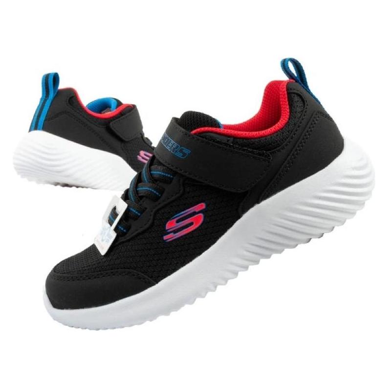 Skechers, Jungen, Sneakers, Bounder Children's Sports Shoes With Velcro, Lightweight, Fashionable Black, Schwarz, (34)