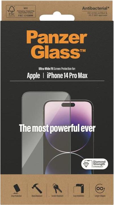 Image du produit PanzerGlass Ajustement ultra-large (1 pièce(s), Apple iPhone 16 Pro Max)