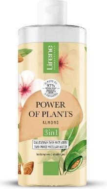 Produktbild Lirene Power Of Plants Two-Phase Micellar Liquid 3In1 For All Skin Types Almond 400Ml (Mizellenwasser, 400 ml)