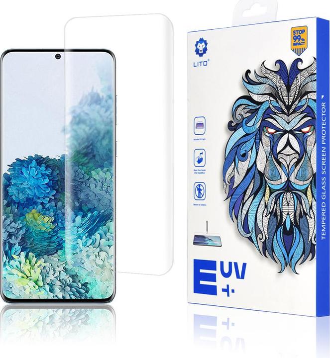 Immagine prodotto Lito - 3D UV Glass - Samsung Galaxy S20 Plus 4G / S20 Plus 5G - Clear (1 pz., Samsung Galaxy S20 5G, Samsung Galaxy S20+)
