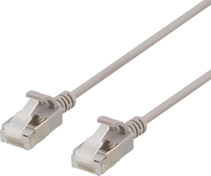 Actual product image Deltaco patch cable - 1.5 m - grey (U/FTP, CAT6a, 1.50 m)