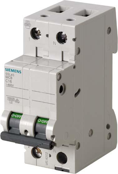 Produktbild Siemens Leitungsschutzschalter UC D 40A 1+N 230V 5SL4540-8
