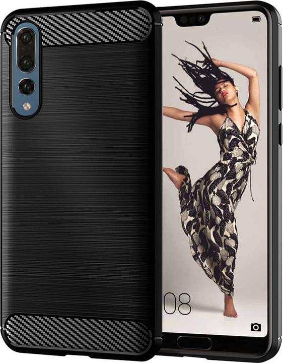 Produktbild Techsuit - Carbon Silicone - Huawei P20 Pro - Black (Huawei P20 Pro)