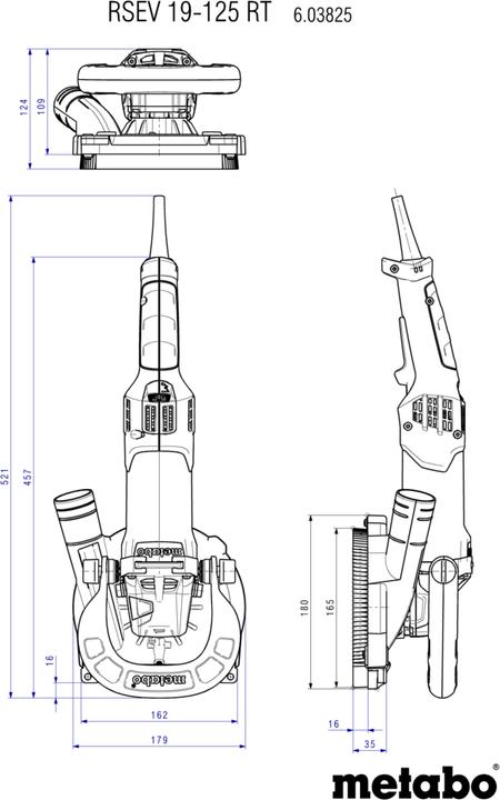 Actual product image Metabo RSEV 19 RT (Concrete grinder, 1240 W)