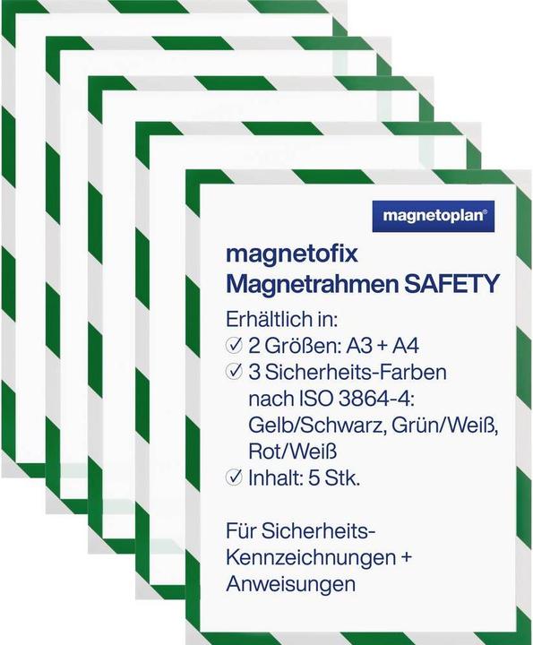Produktbild Magnetoplan magnetofix Magnetrahmen SAFETY (5x)