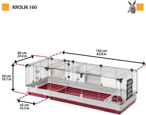 Actual product image Ferplast Rabbit cage Krolik 160, 162x60x50cm