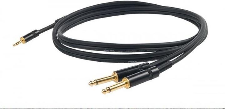 Proel Y-Mono (1.50 m, Câble AUX, Câble jack 6,3 mm)