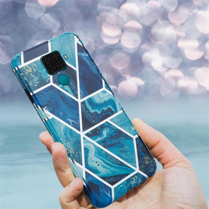 Actual product image Cadorabo IMD TPU Colorful Marble Cover (Mate 30 Lite)