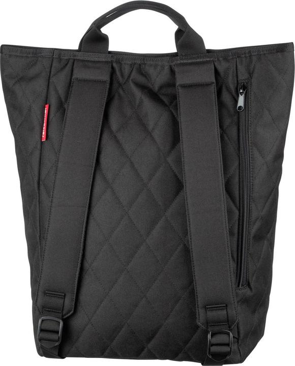 Actual product image reisenthel Bag Shopper Backpack Rhombus Black (16 l)