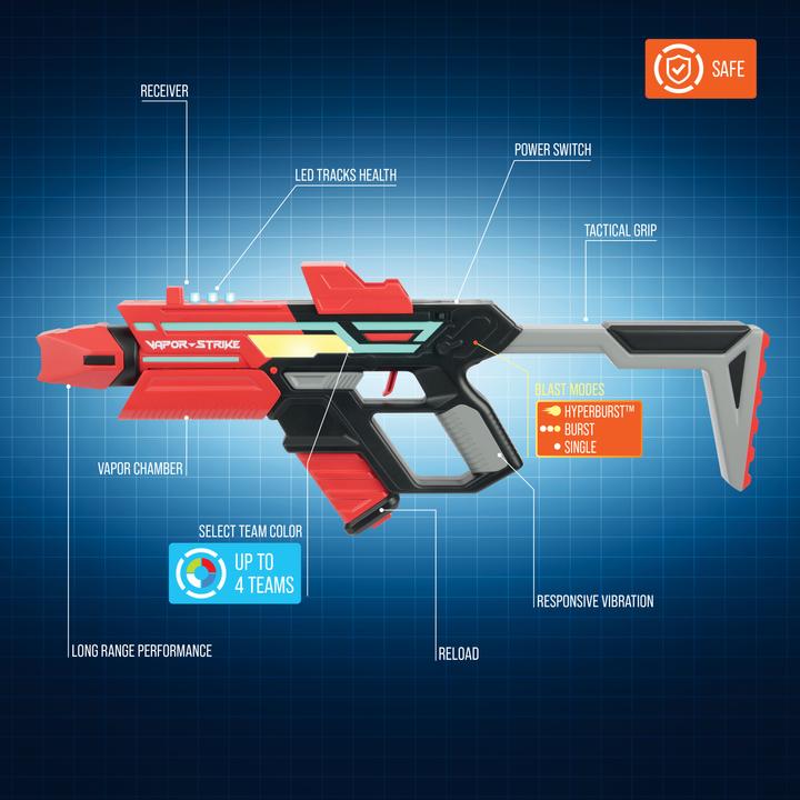 Actual product image WowWee Vapour Blaster Rifles Lr5 2-Pack