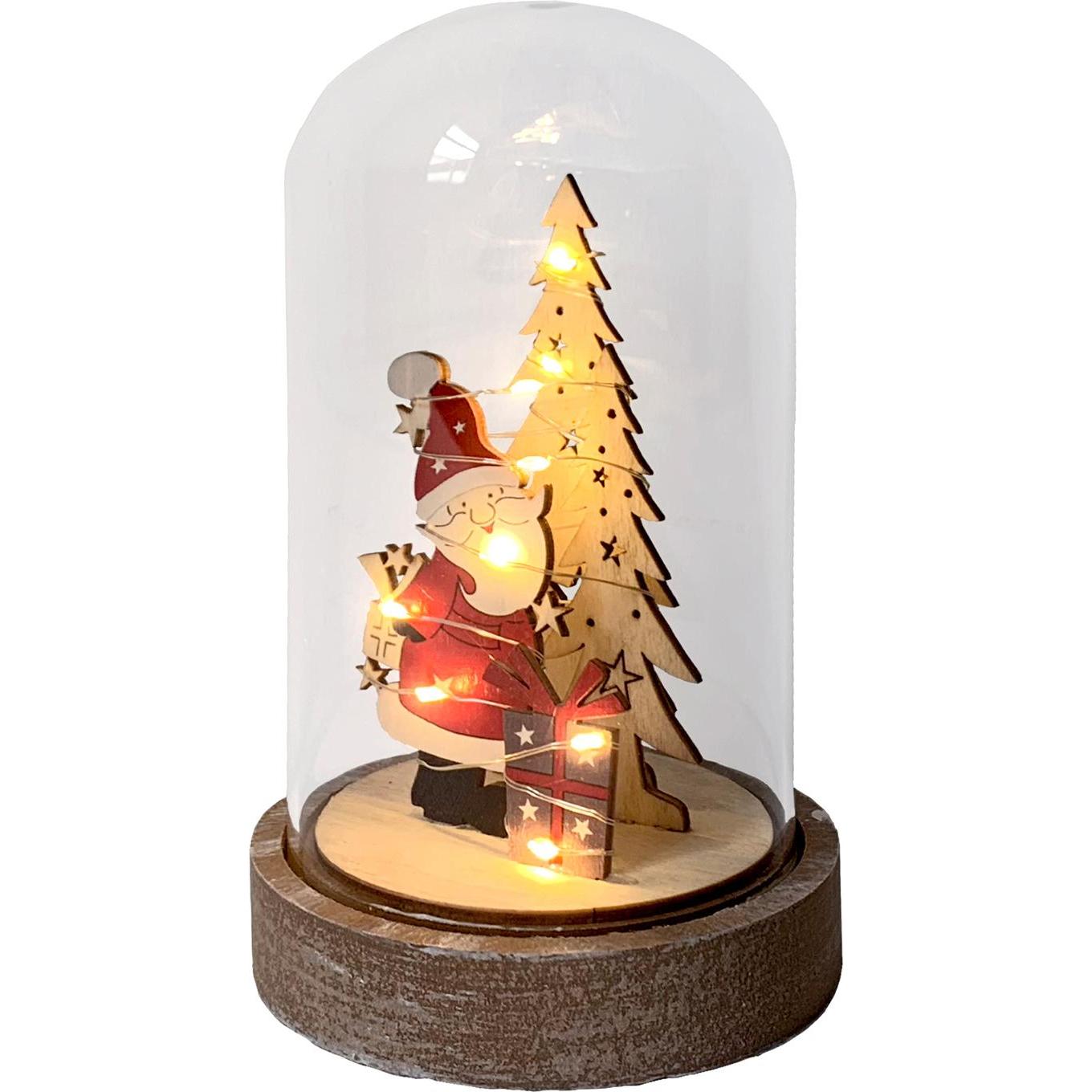 HTI-Living, Weihnachtsdeko, Beleuchtete Weihnachtsdekoration Weihnachtsmann mit Geschenk