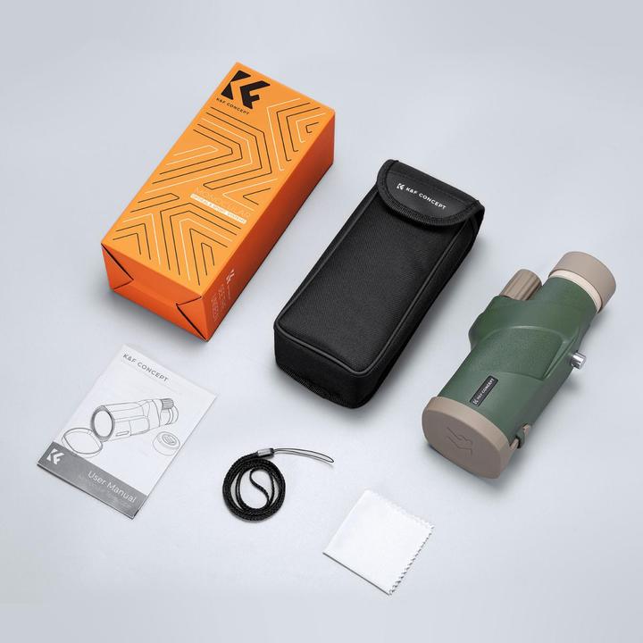 Produktbild K&F Concept 12*50 BAK4 HD Monocular With Akka dovetail Army green (12 x, 50 mm)