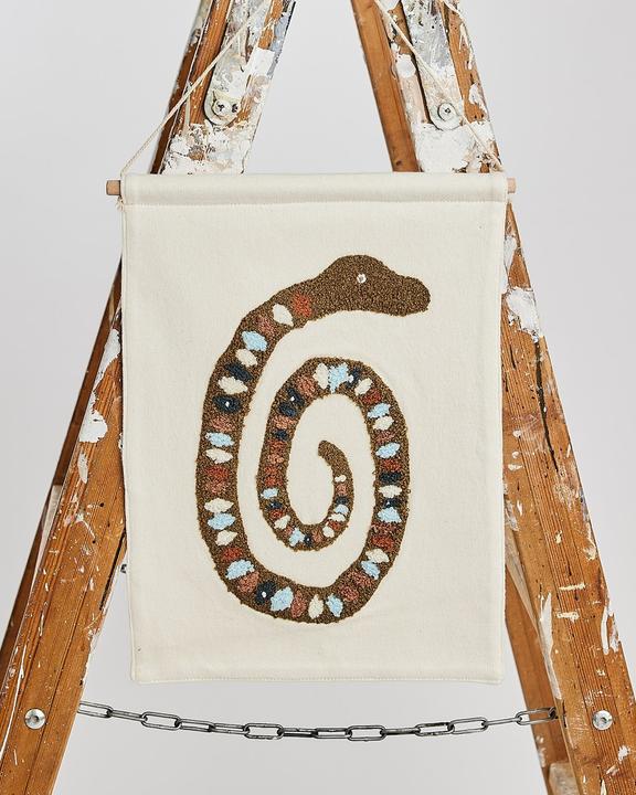 Actual product image Smallstuff - Wall deco - Snake - 37x33 cm (40023-13)