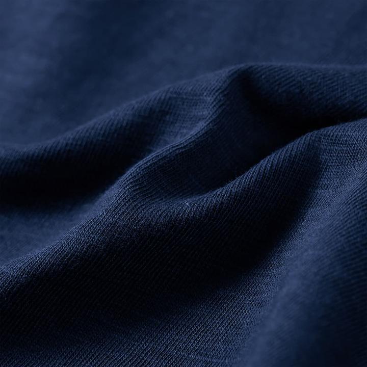 Immagine prodotto VidaXL Camicia da bambino a maniche lunghe blu navy melange 116,Materiale: 100 (116)