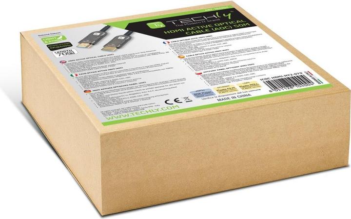 Actual product image Techly HDMI AOC Fiber Optic Cable (70 m)