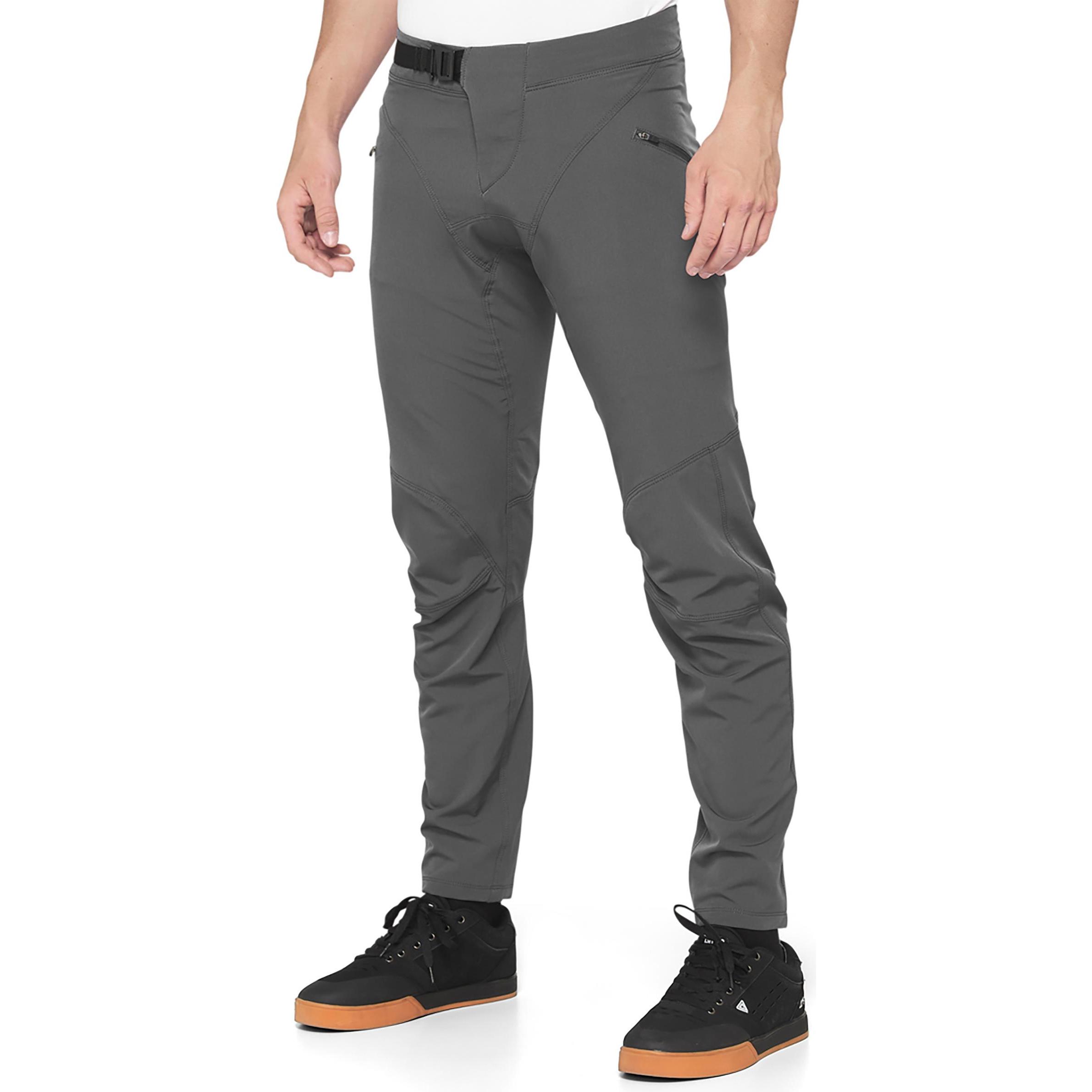 100%, Herren, Velohosen, Airmatic Pants (38), Grau, 38