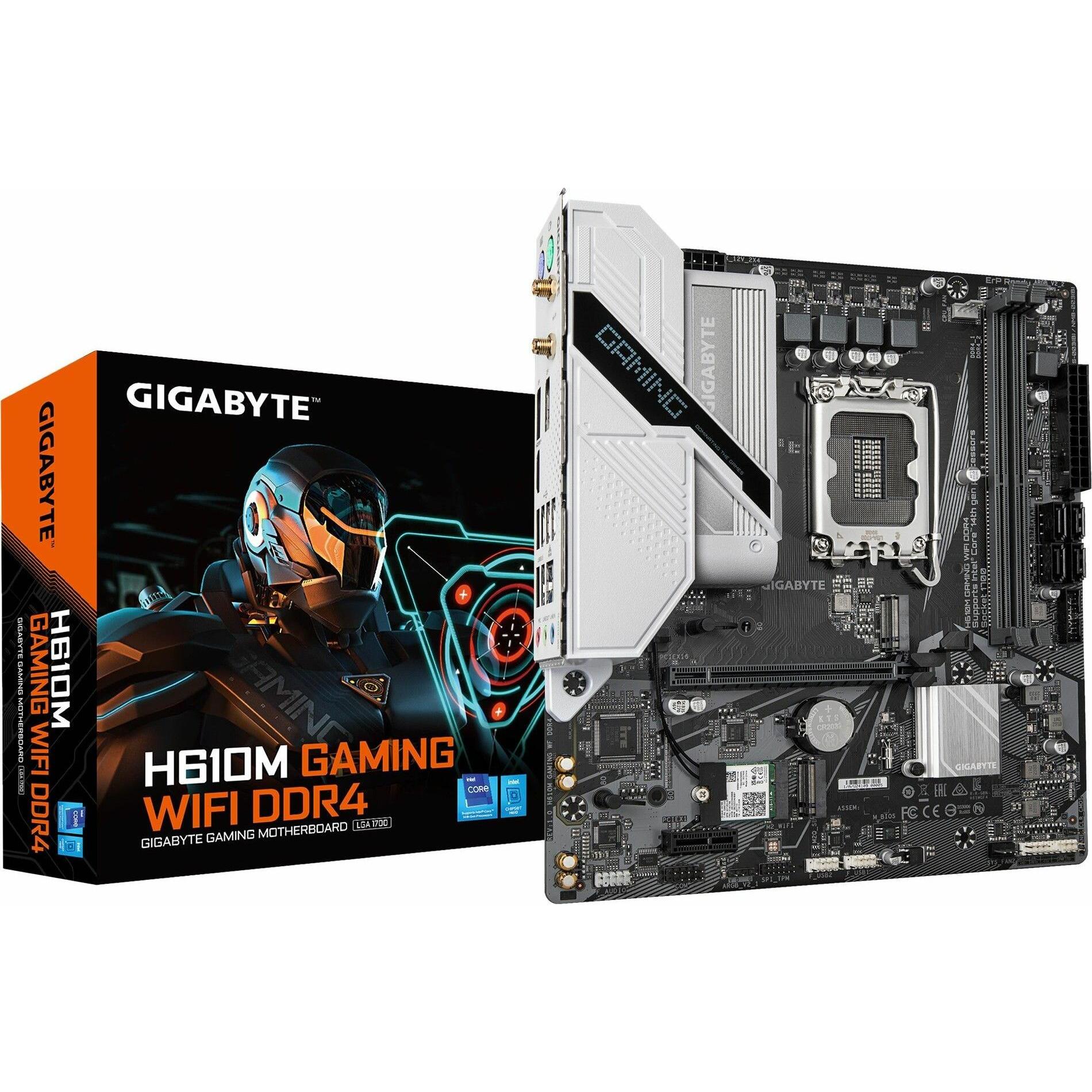Gigabyte H610M Gaming WIFI DDR4 (LGA 1700, Intel H610 Express, mATX), Mainboard