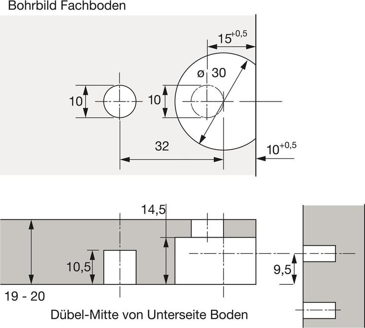 Produktbild Hettich Exzenter-Verbindungsbeschlag VB 20 / 21 (Verbindungsbeschlag, 200 Stk.)
