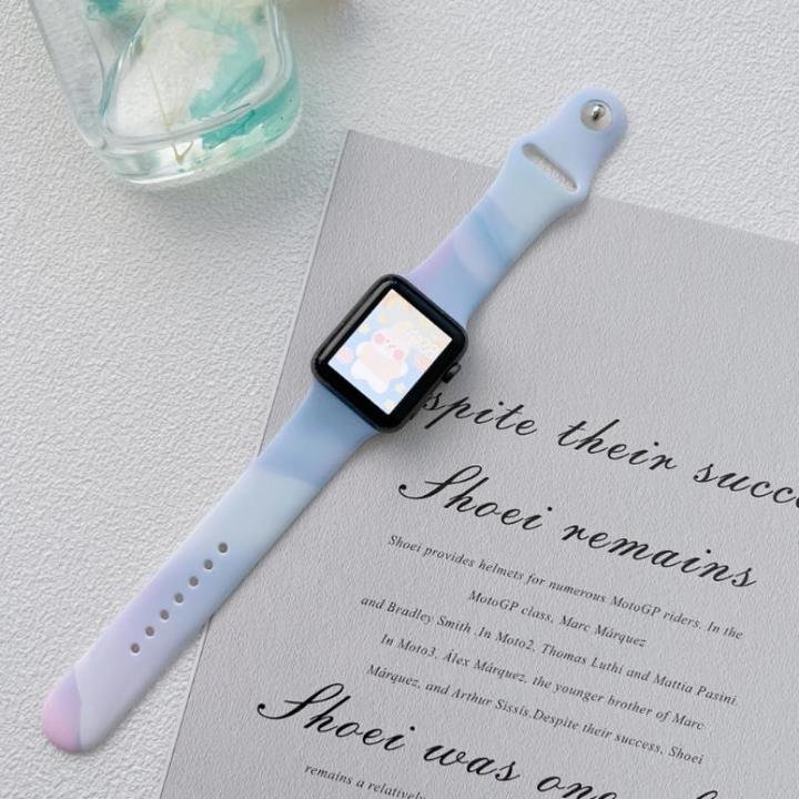 Actual product image NoName SILICONE STRAP APPLE WATCH 38/40/41 MM (97+110) BLUE (Silicone)