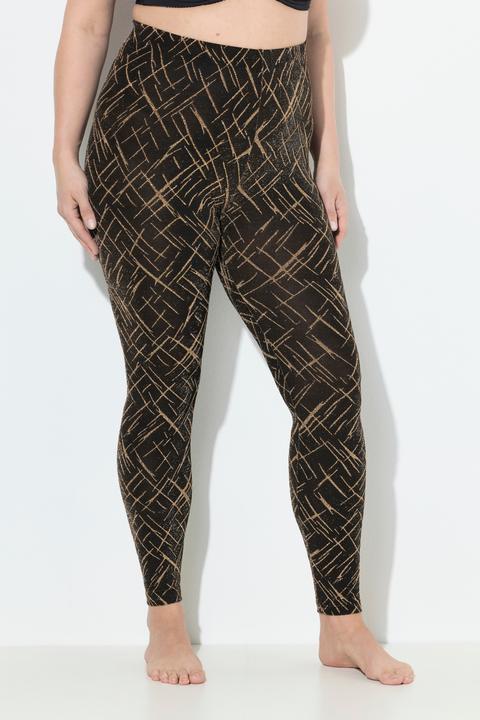 Actual product image Ulla Popken Sparkling Patterned Footless Tights (42, 44)