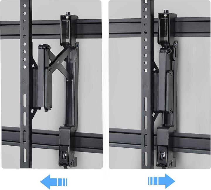 Produktbild StarTech .com 10ULE-TV-WALL-MOUNT, 200 x 200 mm, 1000 x 600 mm, -15 - 10°, -10 - 10°, Stahl, Schwarz (Wand, 80 kg, 55" - 105")