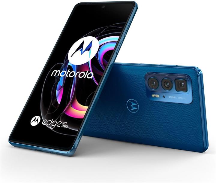 Produktbild Motorola Edge 20 Pro (256 GB, Blue Vegan Leather, 6.70", Dual SIM, 5G)