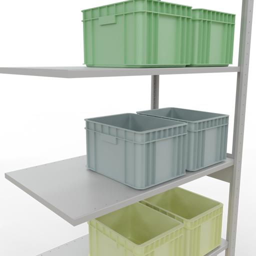 Image du produit Schulte Lagertechnik Système d'assemblage de rayonnages MULTIplus85 avec traverses de longueur